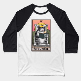Funny cat | The Emperor tarot deck | How to train your human | Funny tarot cat Baseball T-Shirt